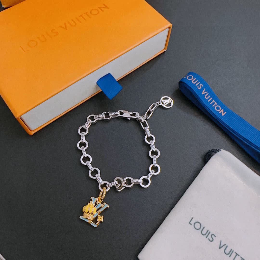 Louis Vuitton Silver Charm Bracelet